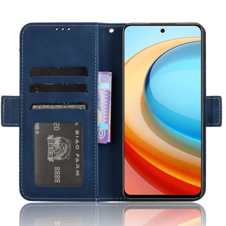 Чехол Deexe Wallet Stand для ZTE Nubia Focus - Blue: фото 3 из 7