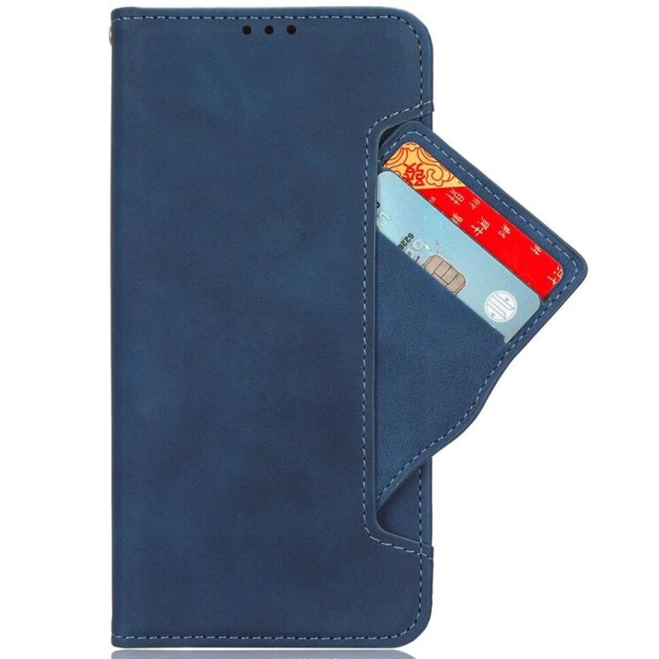 Чехол Deexe Wallet Stand для ZTE Nubia Focus - Blue: фото 2 из 7