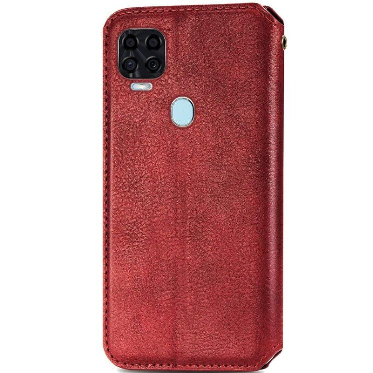Чехол GETMAN Rhombus Wallet для ZTE Blade V2020 - Red: фото 2 из 7