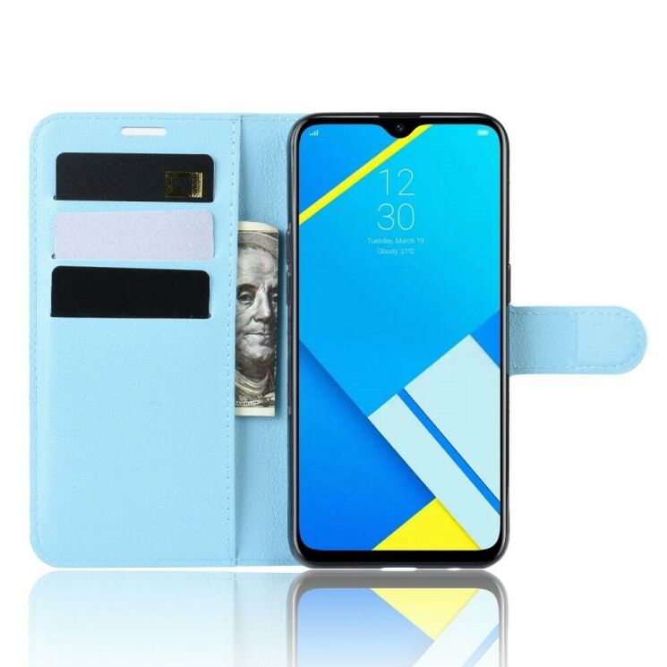 Чехол-книжка Deexe Book Type для Realme C2 - Baby Blue: фото 4 из 6