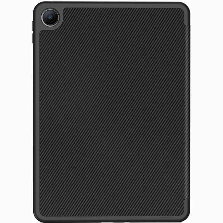 Чохол-книжка Deexe Carbon Folio для Xiaomi Redmi Pad 2 SE / Pad 2 9.7 - Black: фото 3 з 11