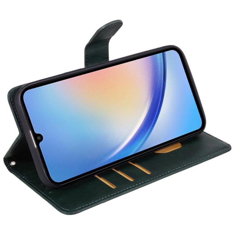 Чехол-книжка Deexe Classic Stand для Samsung Galaxy M35 (M356) - Midnight Green: фото 3 из 7