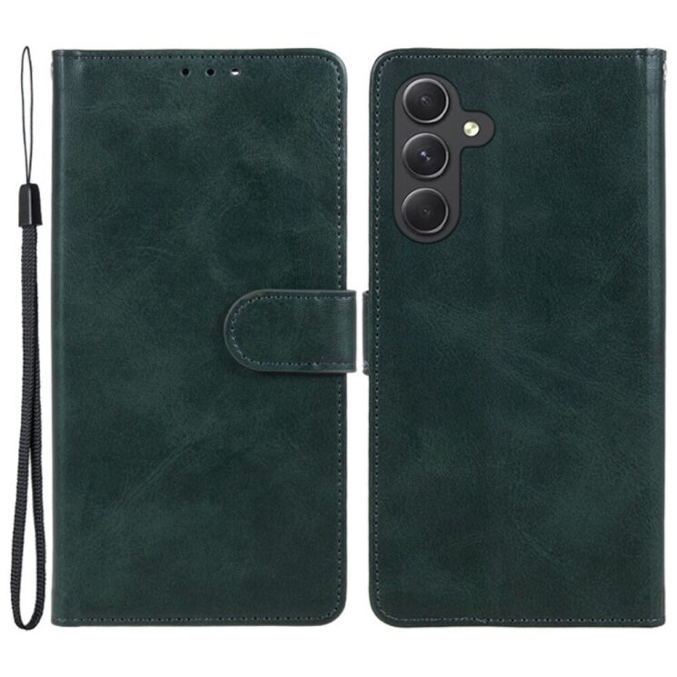 Чехол-книжка Deexe Classic Stand для Samsung Galaxy M35 (M356) - Midnight Green: фото 1 из 7