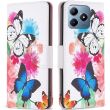 Чехол-книжка Deexe Color Wallet для Realme C63 / C61 / Note 60x - Two Butterflies (359700D)