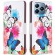 Чехол-книжка Deexe Color Wallet для Realme C63 / C61 / Note 60x - Two Butterflies (359700D). Фото 1 из 6