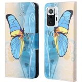 Чохол-книжка Deexe Color Wallet для Xiaomi Redmi Note 10 Pro - Blue Butterfly (278424H)