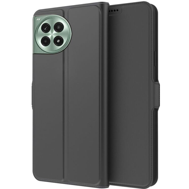 Чехол-книжка Deexe Faro Wallet для OnePlus Ace 3 Pro - Black: фото 1 из 7
