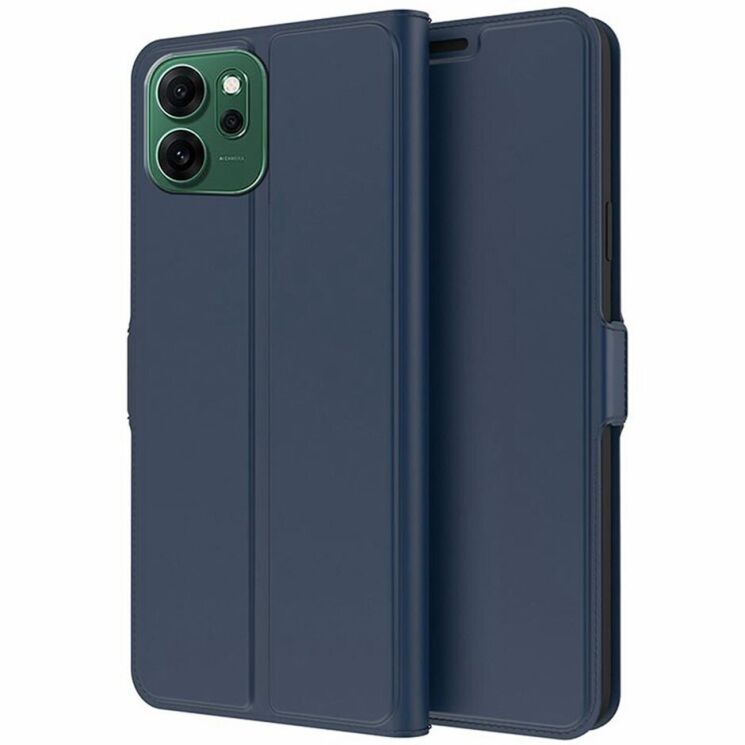 Чохол-книжка Deexe Faro Wallet для OPPO Reno 14 F/FS - Blue: фото 1 з 7
