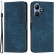 Чехол-книжка Deexe Lines Series для Infinix Hot 30i - Sapphire (333202L)