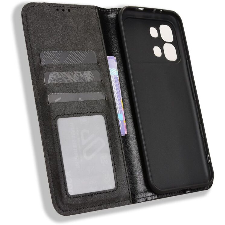 Чохол-книжка Deexe Retro Style для Infinix Note Edge - Black (409202B) Чохол-книжка Deexe Retro Style для Infinix Note Edge - Black: фото 3 з 19