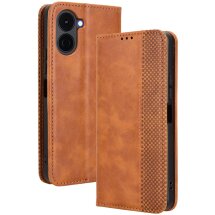 Чехол-книжка Deexe Retro Style для TECNO Spark Go 3 - Brown: фото 1 из 20