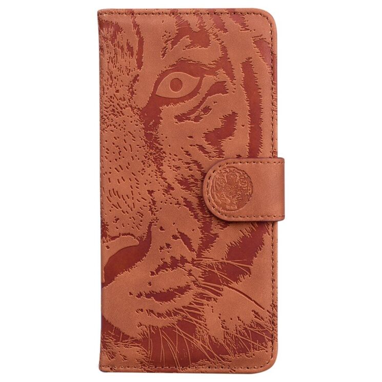 Чехол-книжка Deexe Tiger для Xiaomi Redmi Note 14 4G - Brown: фото 5 из 7