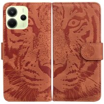 Чехол-книжка Deexe Tiger для Xiaomi Redmi Note 14 4G - Brown: фото 1 из 7