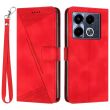 Чехол-книжка Deexe Triangle Series для Infinix Note 40 - Red (351414R)