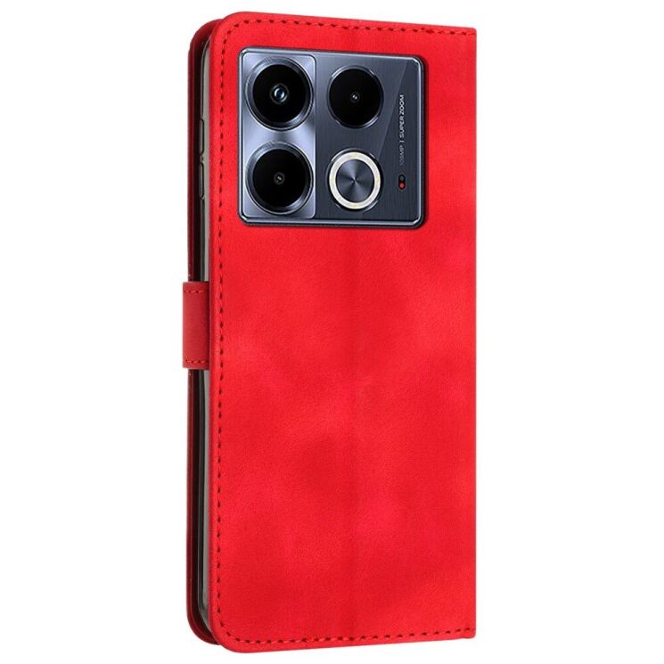 Чехол-книжка Deexe Triangle Series для Infinix Note 40 - Red: фото 3 из 13