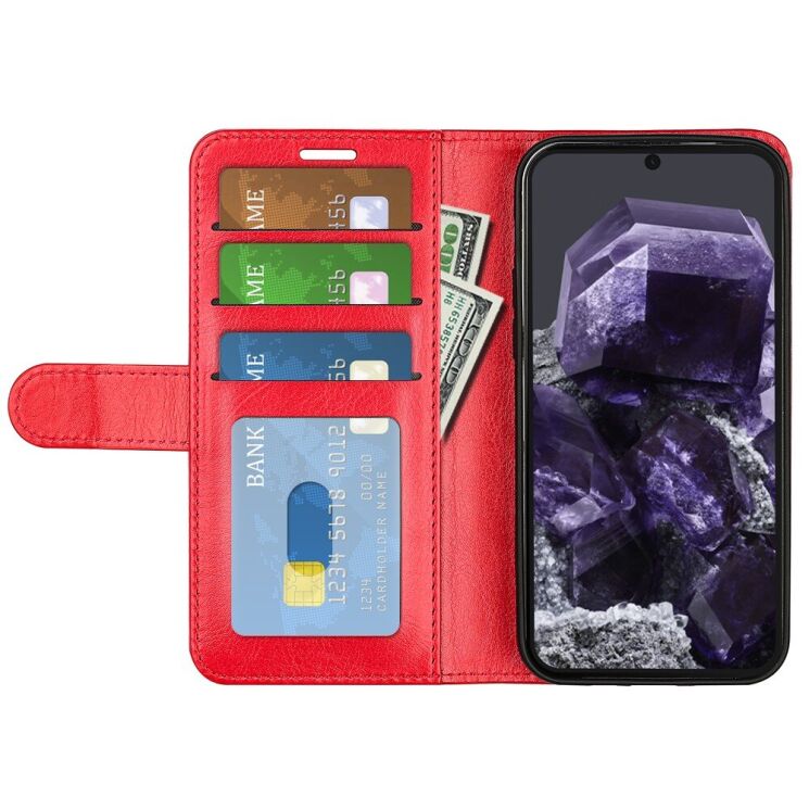 Чехол-книжка Deexe Wallet Style для Google Pixel 8A - Red: фото 2 из 6