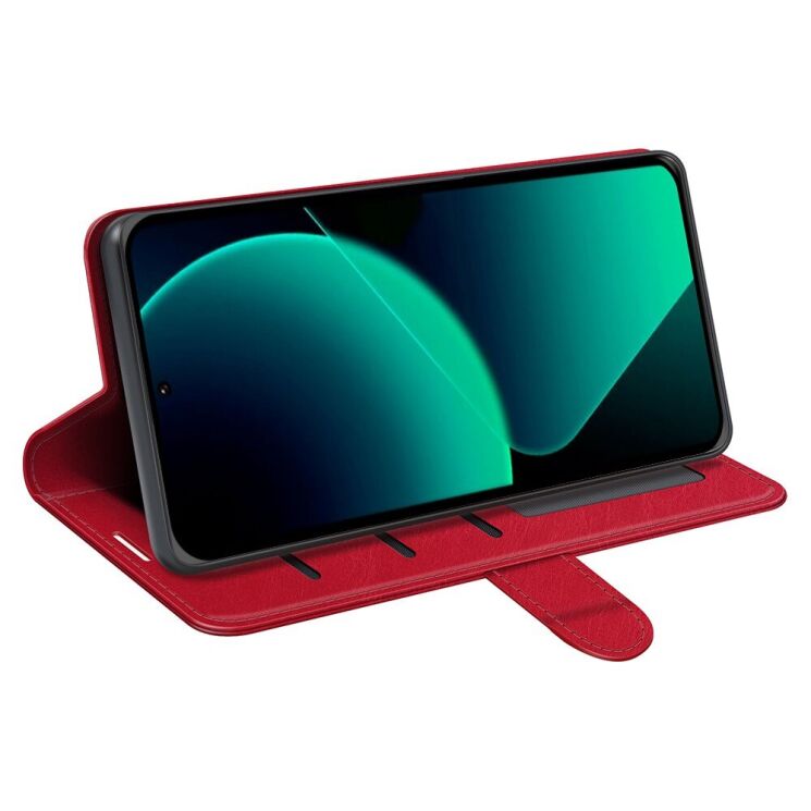 Чехол-книжка Deexe Wallet Style для Xiaomi 13T / 13T Pro - Red: фото 3 из 6