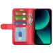 Чехол-книжка Deexe Wallet Style для Xiaomi 13T / 13T Pro - Red (338411R). Фото 2 из 6