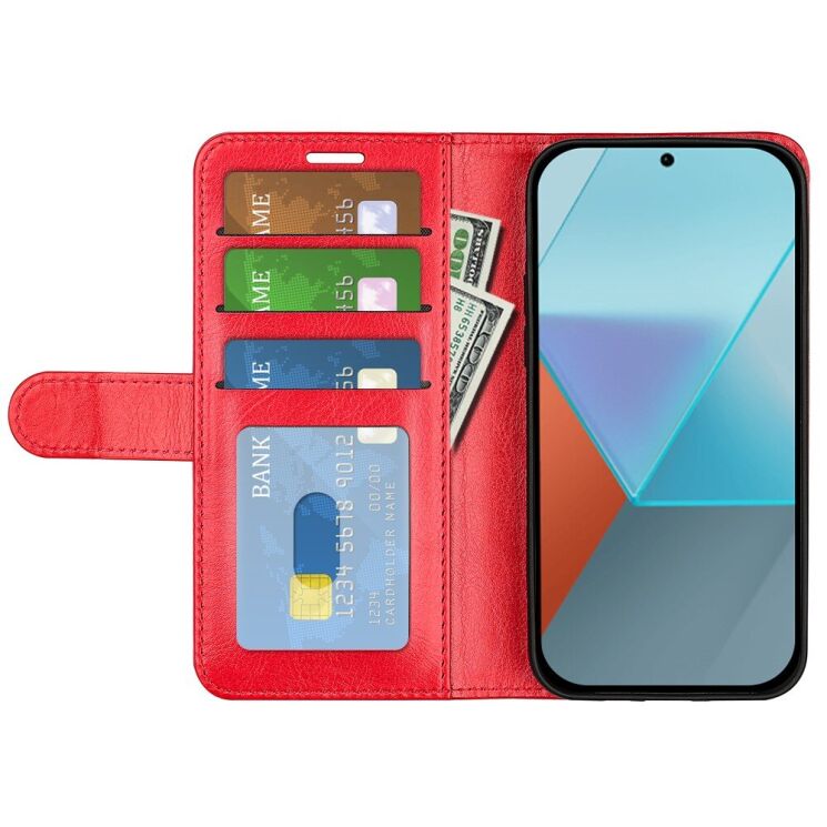 Чохол-книжка Deexe Wallet Style для Xiaomi Redmi Note 13 Pro 5G / Poco X6 - Red: фото 2 з 7