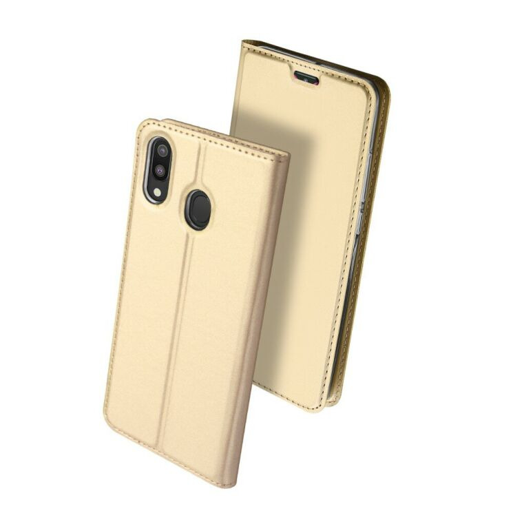 Чохол-книжка DUX DUCIS Skin Pro для Samsung Galaxy M20 - Gold: фото 2 з 19
