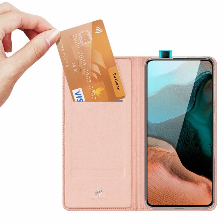 Чохол-книжка DUX DUCIS Skin Pro для Xiaomi Poco F2 Pro / Redmi K30 Pro - Rose Gold: фото 2 з 9