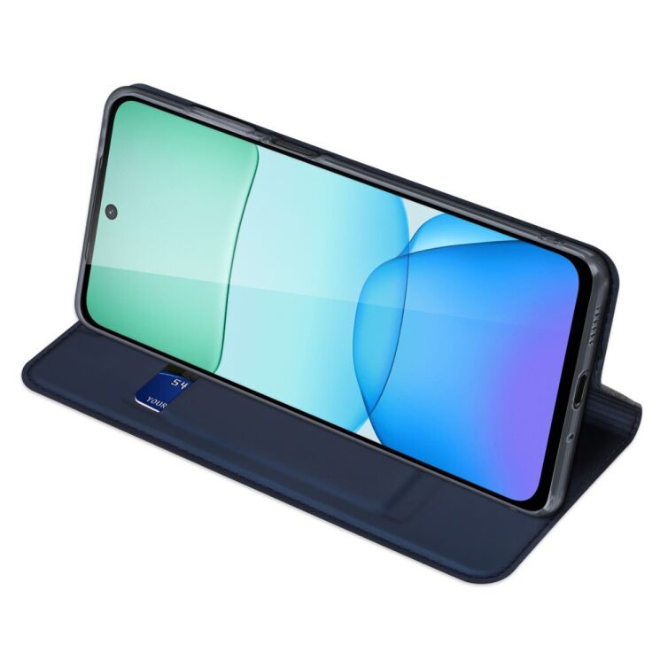 Чехол-книжка DUX DUCIS Skin Pro для Xiaomi Redmi 13 - Blue: фото 2 из 10
