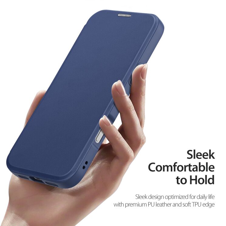Чохол-книжка DUX DUCIS Skin X Pro Magnetic для iPhone 18 Pro Max - Black: фото 6 з 11