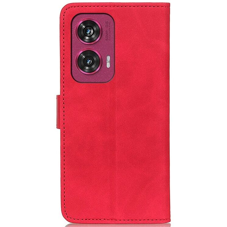 Чехол-книжка KHAZNEH Retro Wallet для Motorola Edge 50 Fusion - Red: фото 5 из 9
