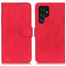 Чехол-книжка KHAZNEH Retro Wallet для Samsung Galaxy S25 Ultra (S938) - Red: фото 1 из 8