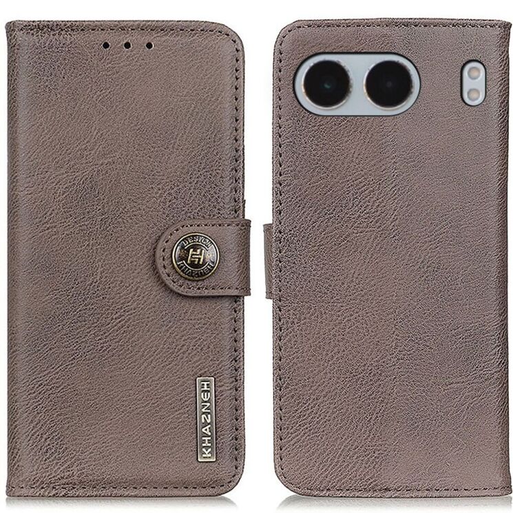 Чохол-книжка KHAZNEH Wallet Cover для OnePlus Nord 4 - Khaki: фото 1 з 8