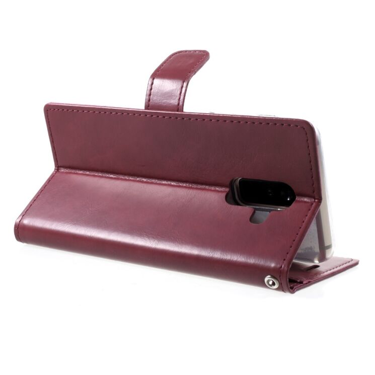 Чехол-книжка MERCURY Classic Wallet для Samsung Galaxy A6+ 2018 (A605) - Wine Red: фото 5 из 6