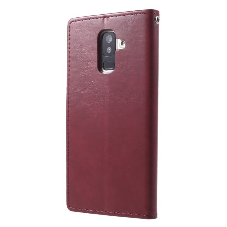 Чехол-книжка MERCURY Classic Wallet для Samsung Galaxy A6+ 2018 (A605) - Wine Red: фото 2 из 6
