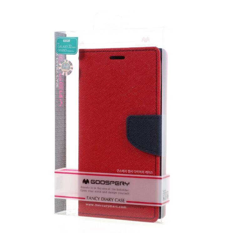Чехол-книжка MERCURY Fancy Diary для Samsung Galaxy J2 Prime (G532) - Red: фото 7 из 7