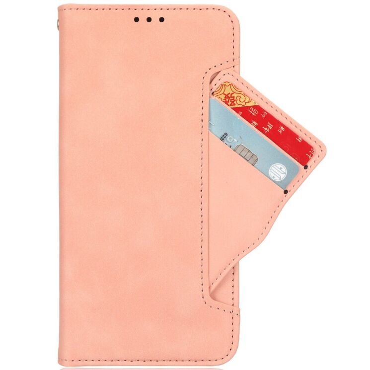 Чохол-книжка з кишеньками Deexe Wallet Stand для OPPO A6x - Pink: фото 2 з 16