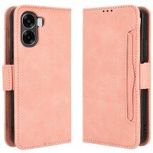 Чохол-книжка з кишеньками Deexe Wallet Stand для OPPO A6x - Pink: фото 1 з 16