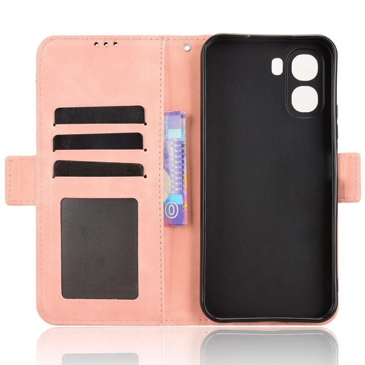 Чохол-книжка з кишеньками Deexe Wallet Stand для OPPO A6x - Pink: фото 3 з 16