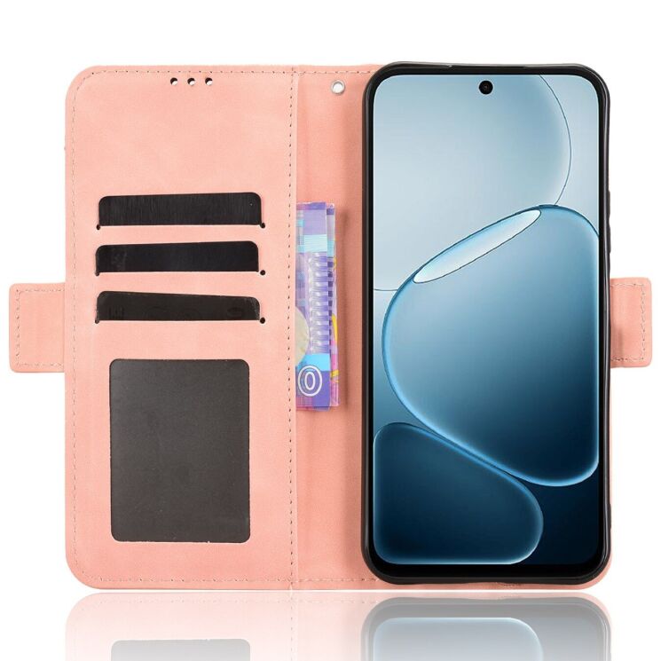 Чохол-книжка з кишеньками Deexe Wallet Stand для OPPO A6x - Pink: фото 4 з 16