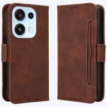 Чохол-книжка з кишеньками Deexe Wallet Stand для OPPO Reno 16 / 16 Pro - Brown: фото 1 з 17