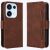 Чехол-книжка с карманами Deexe Wallet Stand для OPPO Reno 16 / 16 Pro - Brown: фото 1 из 17