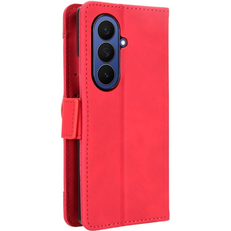Чехол-книжка с карманами Deexe Wallet Stand (FF) для Samsung Galaxy Fold 8 Ultra - Red: фото 7 из 8