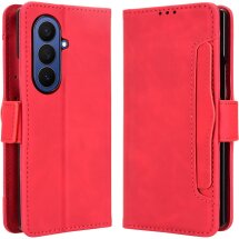 Чехол-книжка с карманами Deexe Wallet Stand (FF) для Samsung Galaxy Fold 8 Ultra - Red: фото 1 из 8