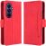Чехол-книжка с карманами Deexe Wallet Stand (FF) для Samsung Galaxy Fold 8 Ultra - Red: фото 1 из 8