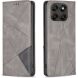 Чохол-книжка з кишеньками UniCase Geometric Pattern для Motorola Moto G77 - Grey (406810H). Фото 1 з 10