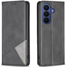 Чехол-книжка с карманами UniCase Geometric Pattern для Samsung Galaxy A37 (A376) - Black: фото 1 из 10