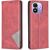 Чехол-книжка с карманами UniCase Geometric Pattern для Xiaomi Redmi Note 17 - Red: фото 1 из 10