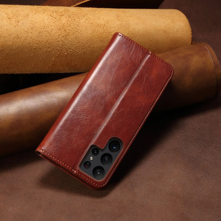 Чехол-книжка с карманами UniCase Leather Wallet для Samsung Galaxy S26 Ultra (S948) - Brown: фото 8 из 8