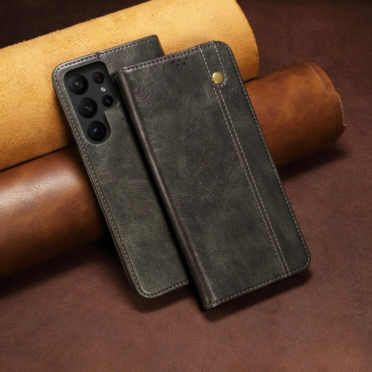 Чехол-книжка с карманами UniCase Leather Wallet для Samsung Galaxy S26 Ultra (S948) - Brown: фото 7 из 8