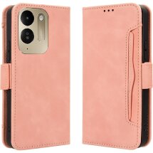 Чехол-книжка с кармашками Deexe Wallet Stand для Xiaomi Poco C95 Pro - Pink: фото 1 из 15