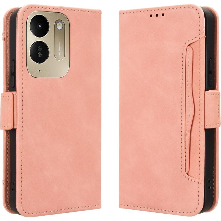 Чехол-книжка с кармашками Deexe Wallet Stand для Xiaomi Poco C95 Pro - Pink (429205P) Чехол-книжка с кармашками Deexe Wallet Stand для Xiaomi Poco C95 Pro - Pink: фото 1 из 15