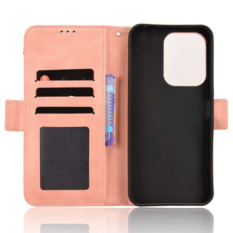 Чехол-книжка с кармашками Deexe Wallet Stand для Xiaomi Poco C95 Pro - Pink (429205P) Чехол-книжка с кармашками Deexe Wallet Stand для Xiaomi Poco C95 Pro - Pink: фото 4 из 15